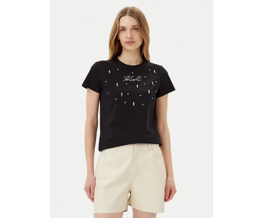 obrazek 1 KARL LAGERFELD T-Shirt A2W17120 Czarny Regular Fit