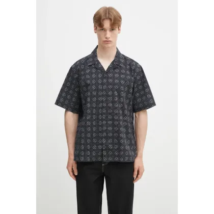 Zdjęcie Carhartt WIP koszula bawełniana S/S Furoshiki Shirt męska kolor czarny relaxed I034549
