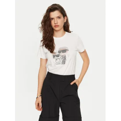 Zdjęcie KARL LAGERFELD T-Shirt A1W17131 Biały Regular Fit