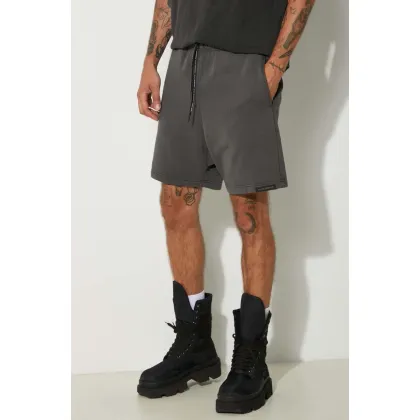 Zdjęcie AAPE szorty bawełniane kolor szary AAPSPMA675XXM
