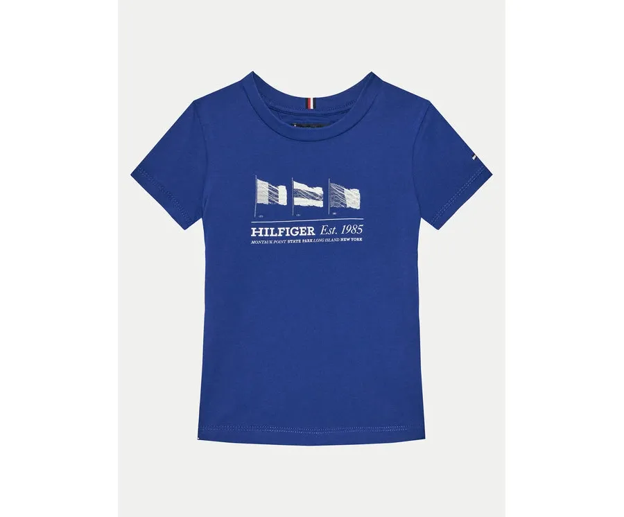 obrazek 1 Tommy Hilfiger T-Shirt KB0KB09350 S Niebieski Regular Fit