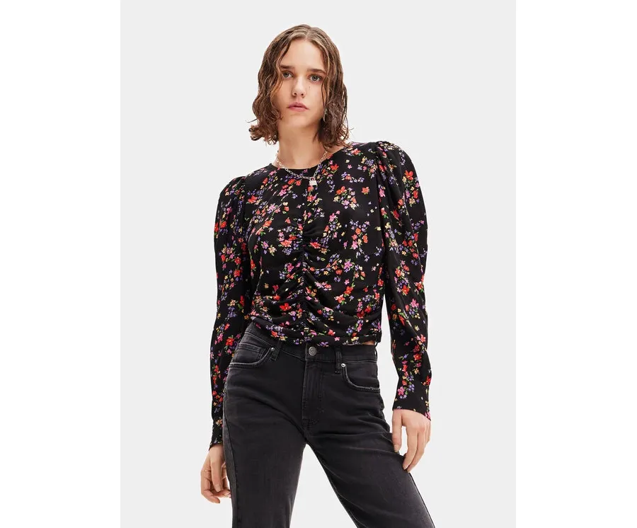 obrazek 1 Desigual Bluzka 23WWBW36 Czarny Regular Fit