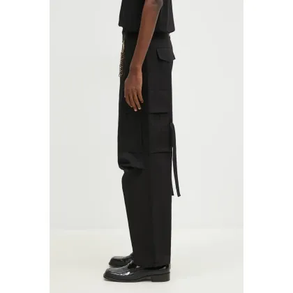 Zdjęcie DARKPARK spodnie bawełniane Saint kolor czarny proste MTR19.FAC48.0099