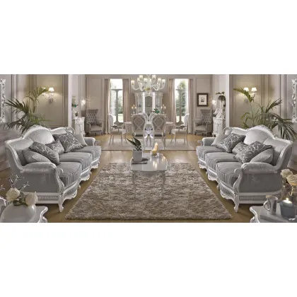 Zdjęcie Luksusowy włoski owalny stół obiadowy do salonu - Morello Gianpaolo