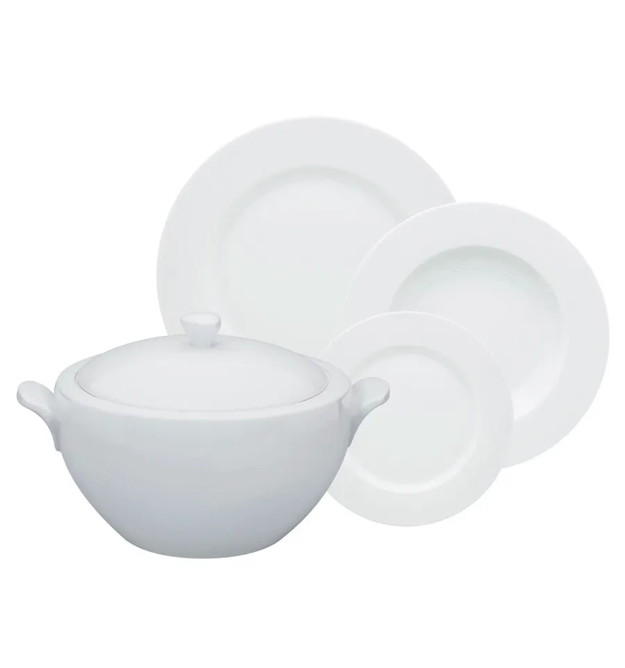 picture 1 A large porcelain dinner set from the classic Spirit White collection - Vista Alegre