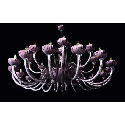 Picture Italian exclusive chandelier for the living room made of Murano glass - Lucevetro