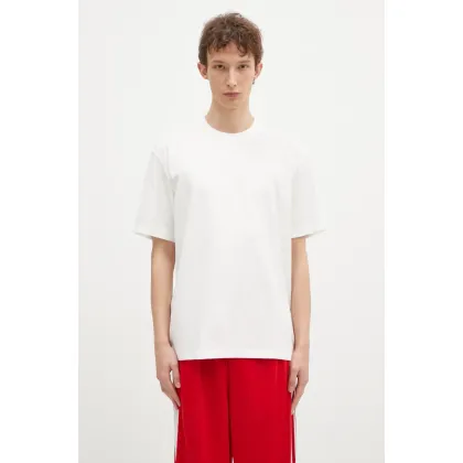 Zdjęcie Y-3 t-shirt bawełniany Regular SS Tee męski kolor biały gładki JD9829