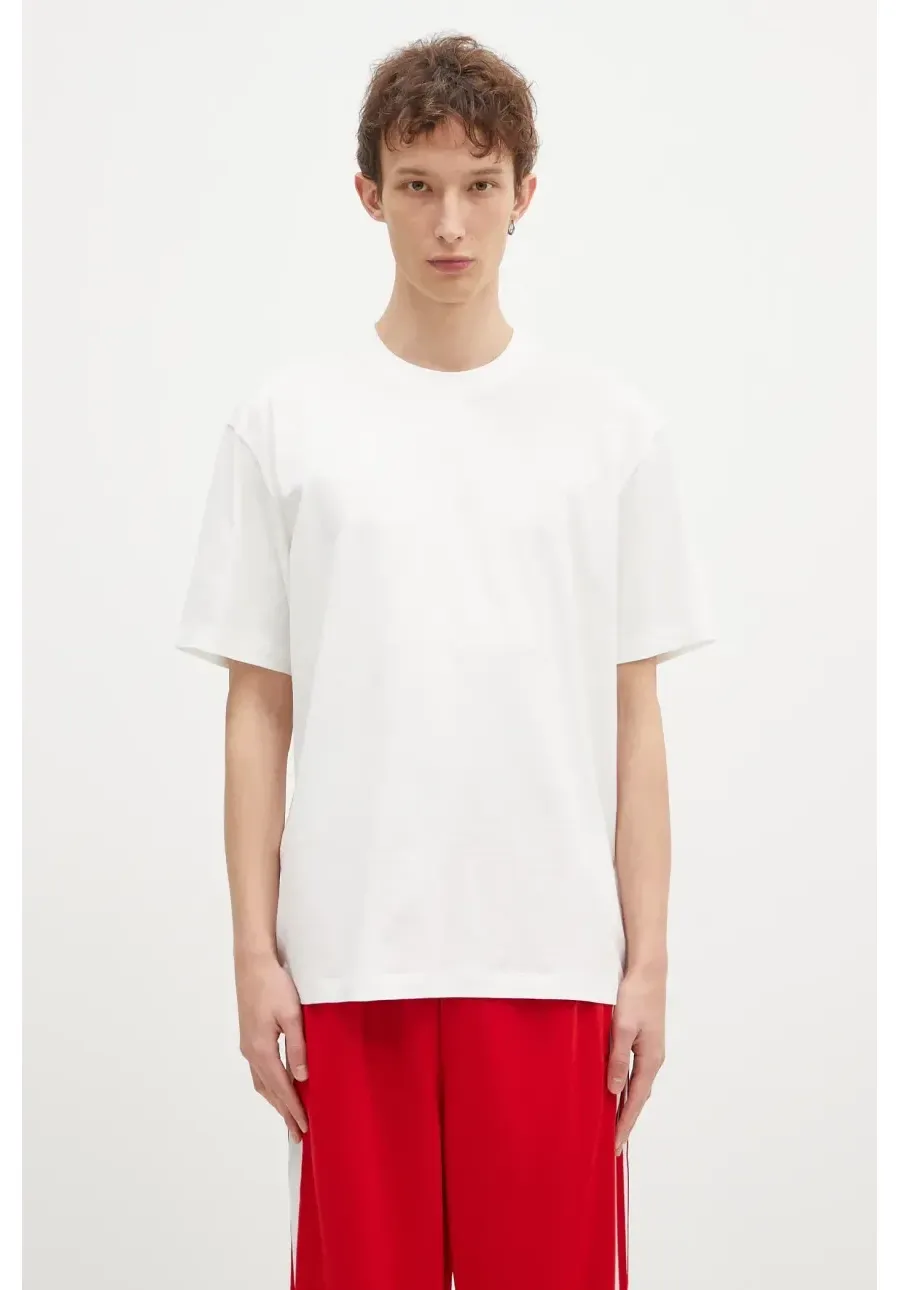 obrazek 1 Y-3 t-shirt bawełniany Regular SS Tee męski kolor biały gładki JD9829