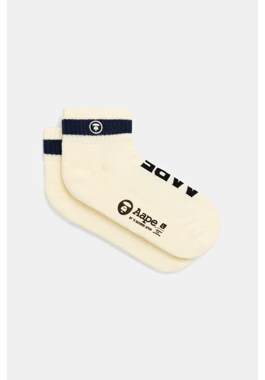 obrazek 1 AAPE skarpetki Main męskie kolor beżowy AAPSOM5296XXN