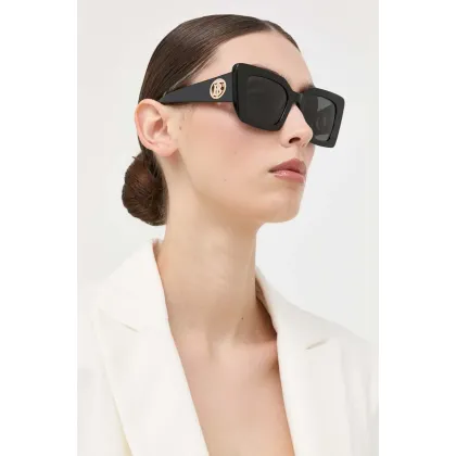 Zdjęcie Burberry okulary przeciwsłoneczne DAISY damskie kolor czarny 0BE4344