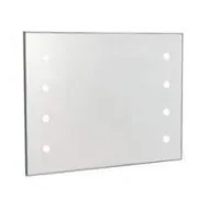 Zdjęcie Stylowe podświetlane lustro z 8 punktami LED i chromowaną ramą - Stilhaus