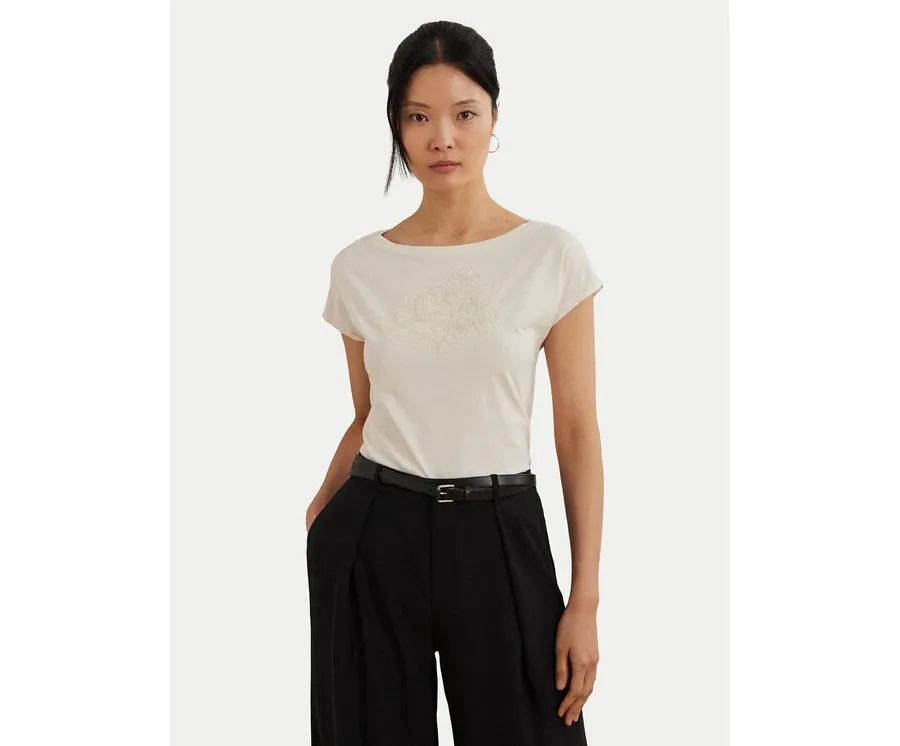 obrazek 1 LAUREN RALPH LAUREN T-Shirt 200963933001 Écru Relaxed Fit