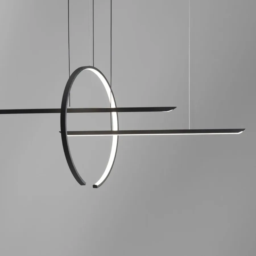obrazek 2 Czarna geometryczna lampa wisząca IN&OUT z Włoch