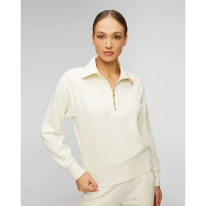 Zdjęcie Biały Sweter Damski Varley Radford Half Zip