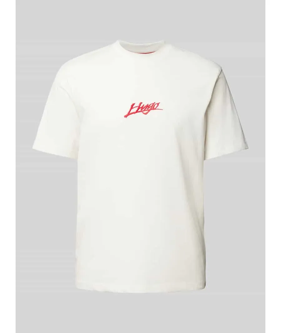 obrazek 1 T-shirt o kroju regular fit z okrągłym dekoltem model ‘Dlogotee’