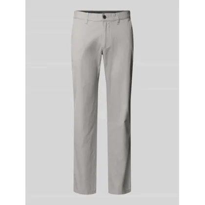 Zdjęcie Chinosy o kroju regular fit z fakturowanym wzorem