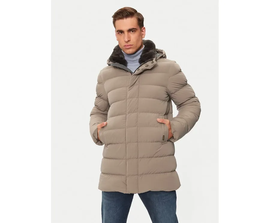 obrazek 1 Hetregó Kurtka puchowa William 8N435R Beżowy Regular Fit