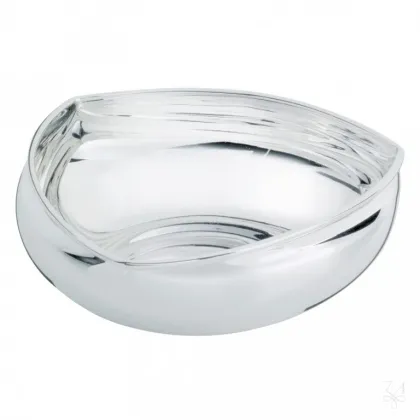 Picture A triangular silver-plated Carlo bowl with an original shape - Zaramella Argenti