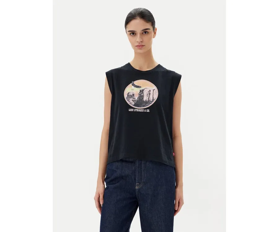obrazek 1 Levi's® Bluzka Graphic 001MW-0003 Czarny Standard Fit