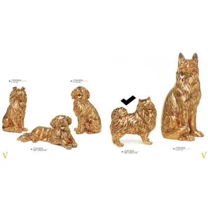 Zdjęcie Piękny złoty pies z ceramiki - Valle d'oro Patchi