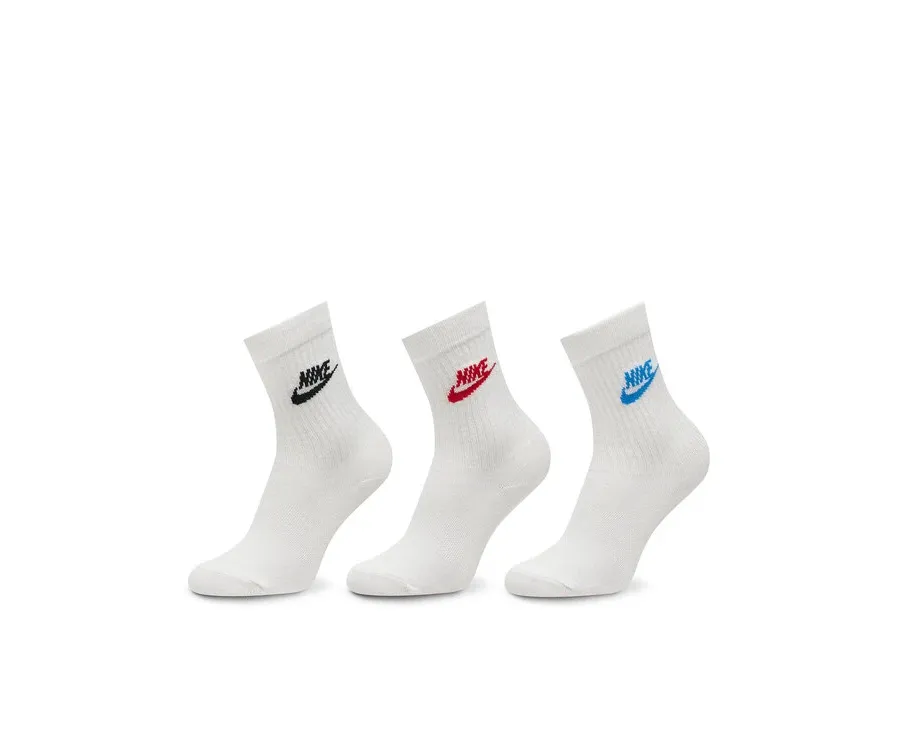 obrazek 1 Nike Zestaw 3 par wysokich skarpet damskich DX5025 Biały