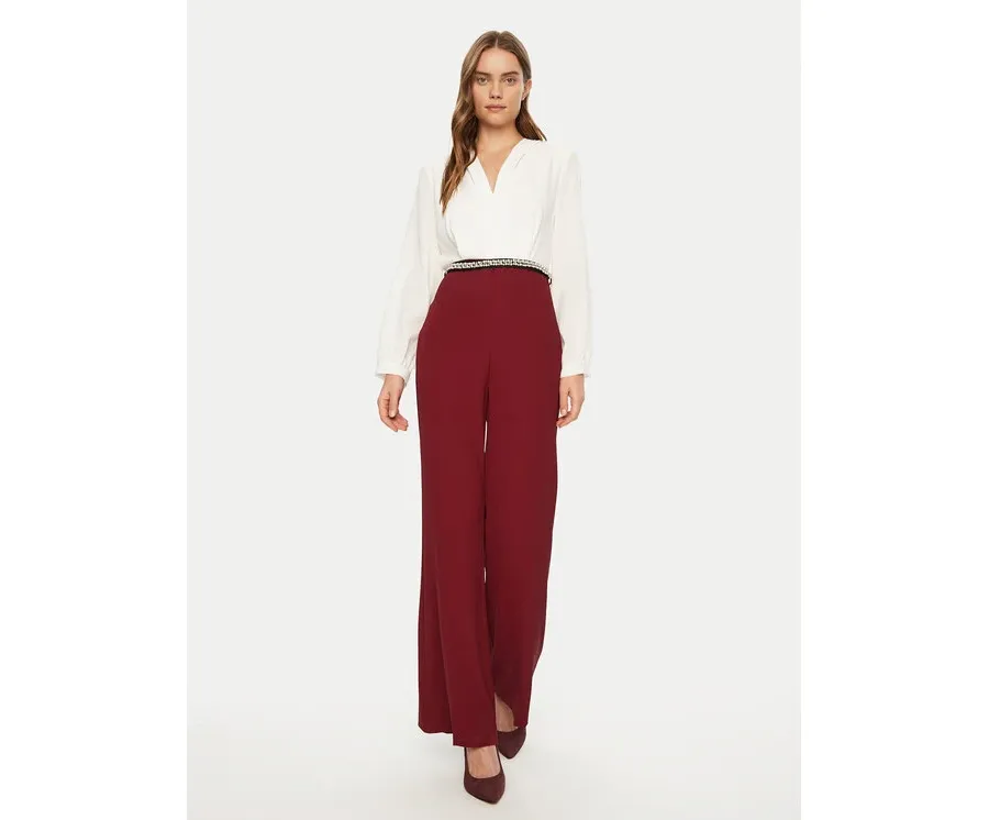 obrazek 1 Rinascimento Kombinezon CFC0019768002 Bordowy Regular Fit