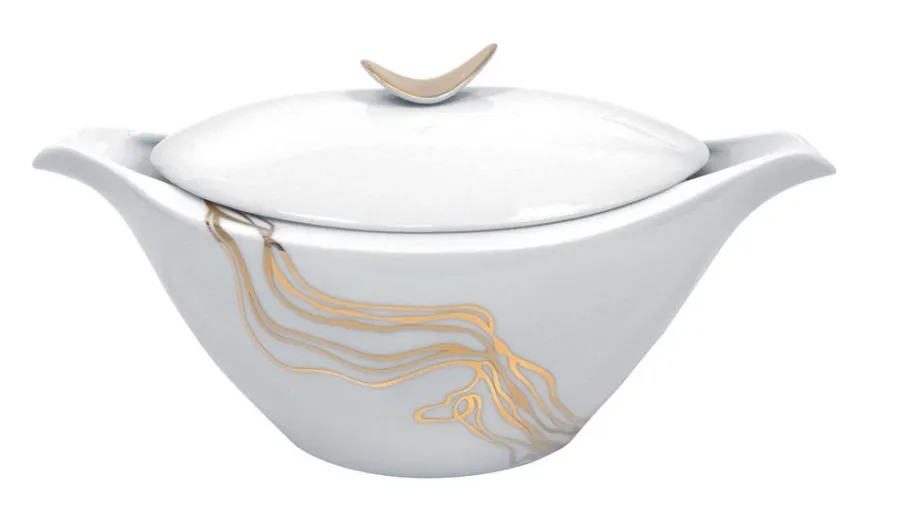 obrazek 1 Ręcznie wykonana waza porcelanowa Fiume D'Oro