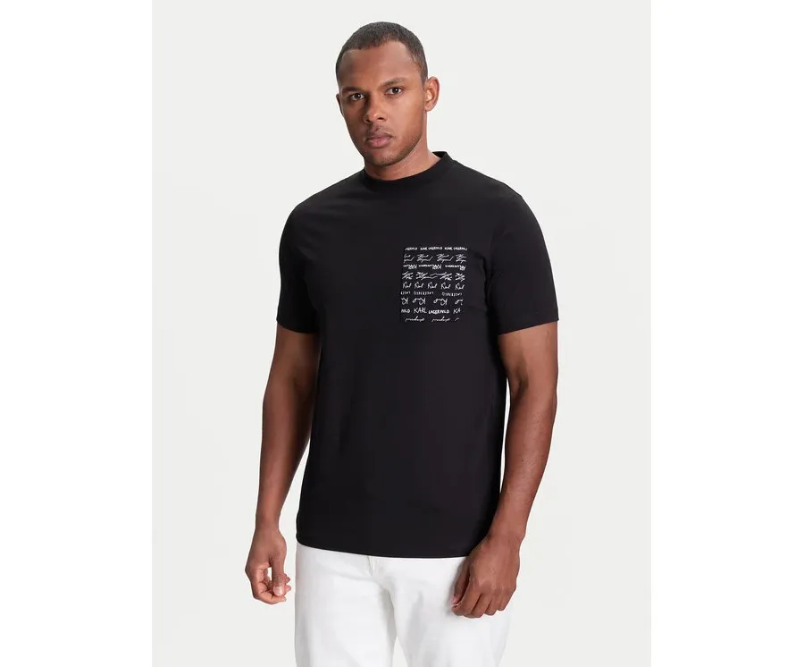 obrazek 1 KARL LAGERFELD T-Shirt 755041 553225 Czarny Regular Fit