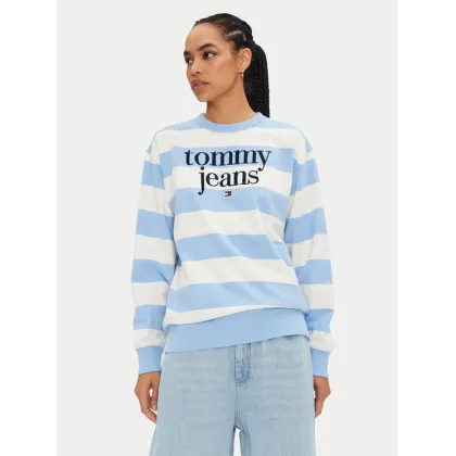 Zdjęcie Tommy Jeans Bluza Ess Logo DW0DW19041 Niebieski Relaxed Fit