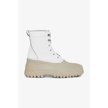 Zdjęcie Rains botki x Diemme Anatra Boot 2059 damskie kolor biały na płaskim obcasie 2059.WHITEREFL
