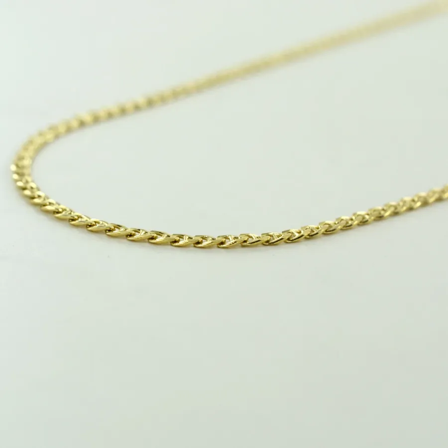 obrazek 4 Elegancki łańcuszek z żółtego złota dla mężczyzn (50 cm)
