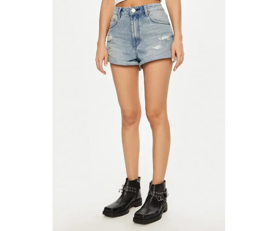 obrazek 1 One Teaspoon Szorty jeansowe Bandits 26891 Błękitny Regular Fit
