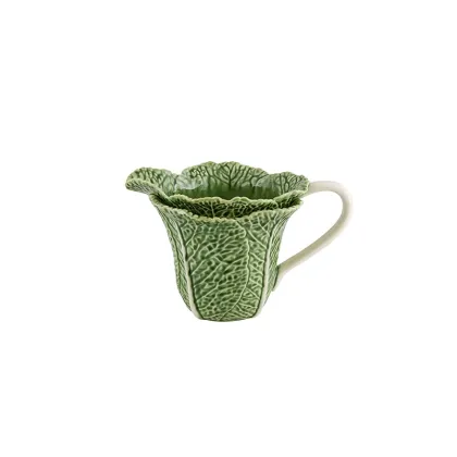 Zdjęcie Unikalny dzbanek ceramiczny z liścmi kapusty w stylu wiejskim - Bordallo Pinheiro