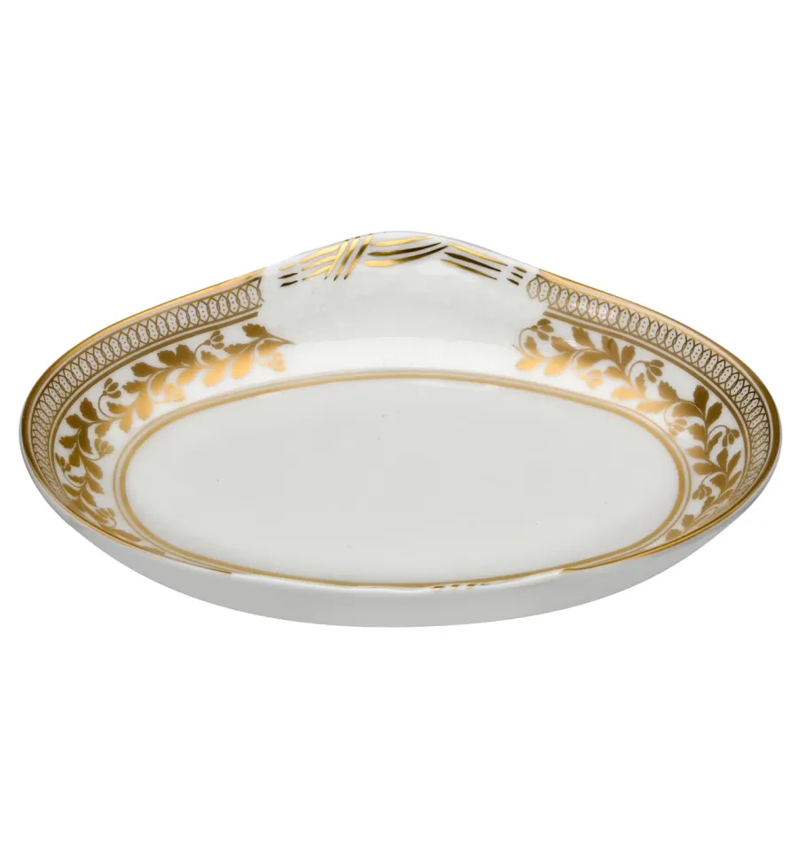 obrazek 1 Porcelanowe naczynie na oliwki z elementami ozdobionymi złotem z kolekcji Anna - Vista Alegre