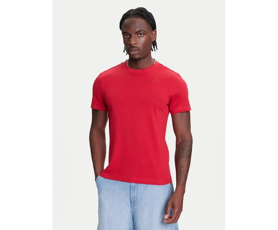 obrazek 1 Kappa T-Shirt Logo Korpo Cafers 304J150 Bordowy Slim Fit