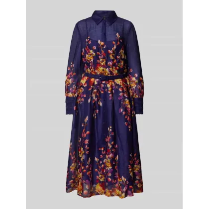 Zdjęcie Sukienka lniana z wykładanym kołnierzem