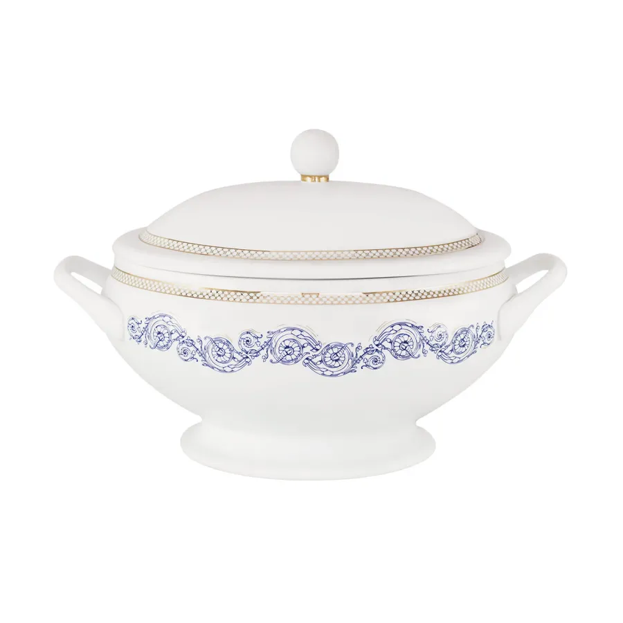 obrazek 9 Stylowa porcelanowa zastawa stołowa dla 12 osobowej rodziny - Porcel