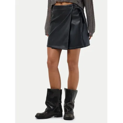 Zdjęcie Noisy May Spódnica z imitacji skóry Mandy 27030945 Czarny Regular Fit