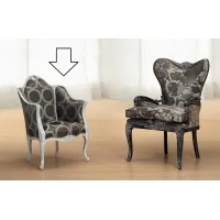 Picture Antique elegant small armchair for a unique living room - Morello Gianpaolo