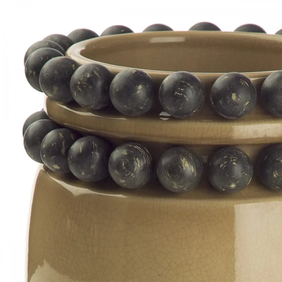 obrazek 2 Donica z reliefowymi kulami H.32xL.29xD.Int.21 cm