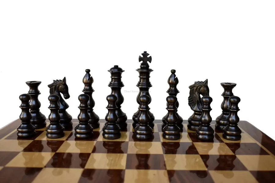 obrazek 5 Profesjonalne szachy z litego mosiądzu English Elite - The Chess Empire