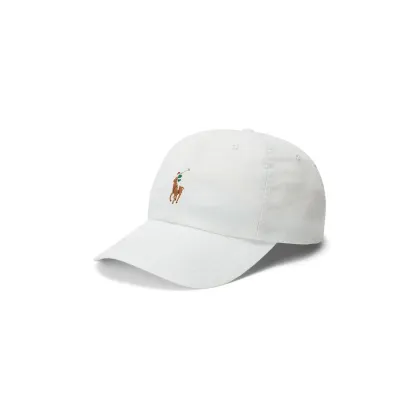 Zdjęcie Polo Ralph Lauren czapka z daszkiem bawełniana CLS SPRT kolor biały gładka 211954881