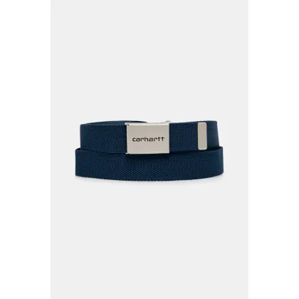 Zdjęcie Carhartt WIP pasek Clip Belt Chrome kolor granatowy I019176.E7XX