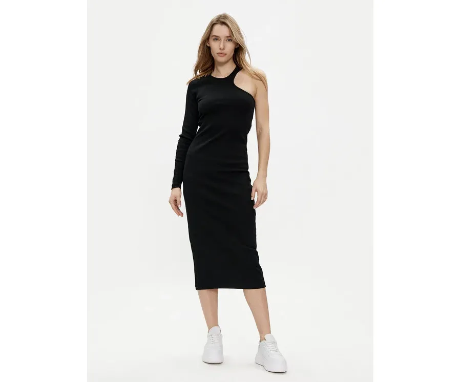 obrazek 1 Replay Sukienka dzianinowa W9074.000.23587 Czarny Slim Fit REPLAY