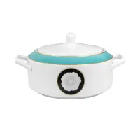 Picture A prestigious porcelain soup tureen from the Camellia - Porcel collection