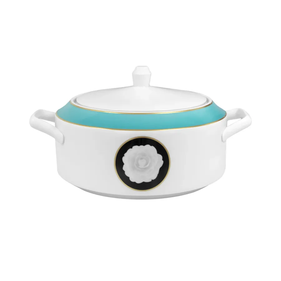 obrazek 1 Prestiżowa waza do zupy z porcelany z kolekcji Camellia - Porcel