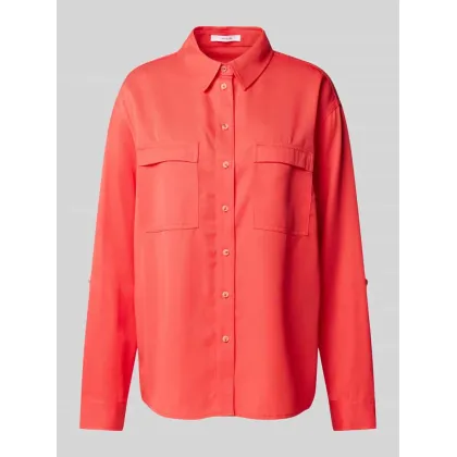 Zdjęcie Bluzka koszulowa o kroju regular fit z kieszeniami z patką na piersi model ‘Falensa’