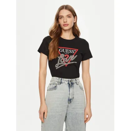 Zdjęcie Guess T-Shirt W5RI10 I3Z14 Czarny Regular Fit
