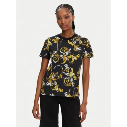 Zdjęcie Versace Jeans Couture T-Shirt 78HAH613 Czarny Regular Fit