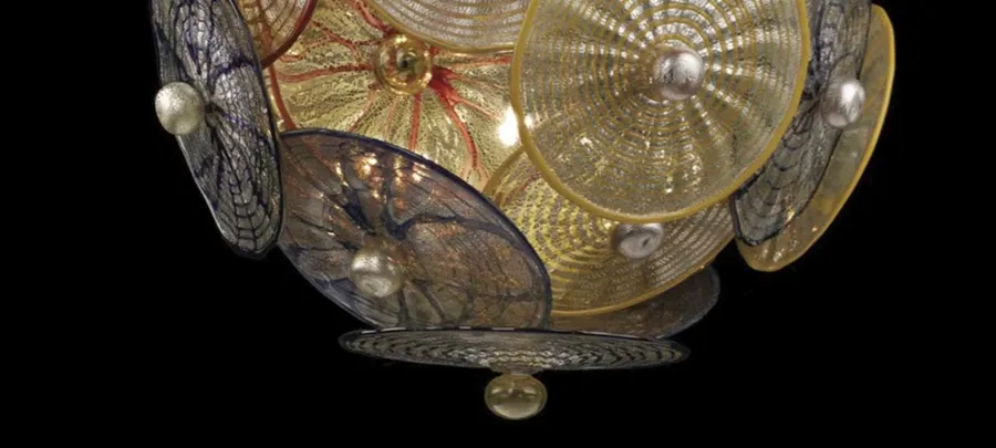 obrazek 3 Stylowy żyrandol ze szkła Murano z Włoch – Vetreria Artistica Rosa
